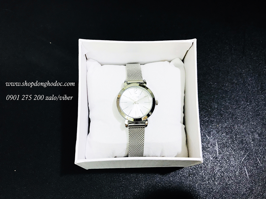 Đồng hồ nữ dây kim loại lưới bạc mặt tròn trắng nhẹ nhàng Julius 732 ĐHĐ25401