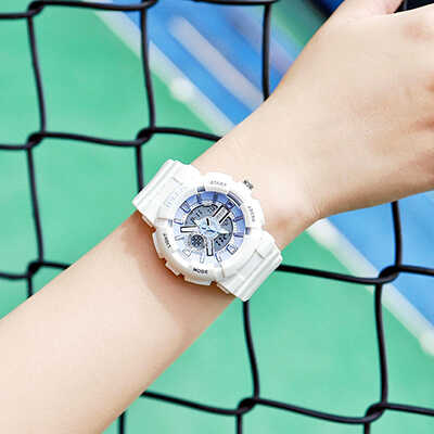 Đồng hồ nữ Julius JA 1276B dây Silicon mặt tròn trắng cá tính Hàn Quốc ĐHĐ28503