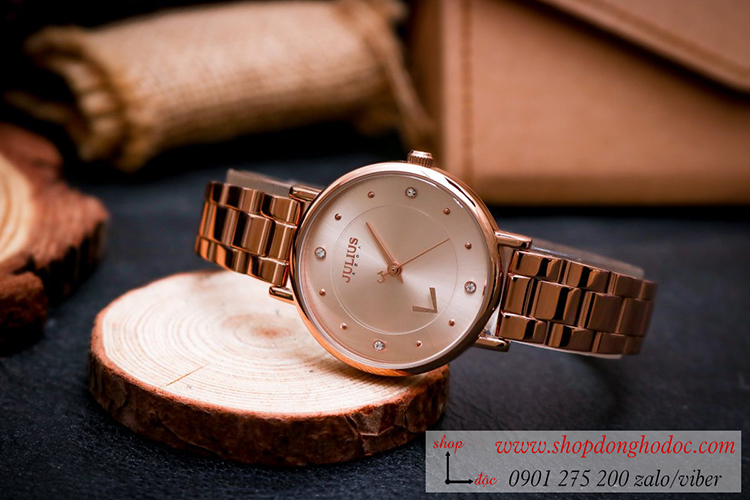 Đồng hồ nữ Julius JA 1248B dây kim loại mặt tròn vàng hồng sang chảnh ĐHĐ34503