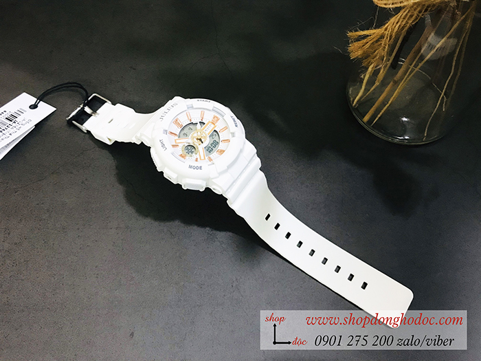 Đồng hồ nữ Julius dây Silicon mặt tròn trắng sang chảnh Hàn Quốc ĐHĐ28501